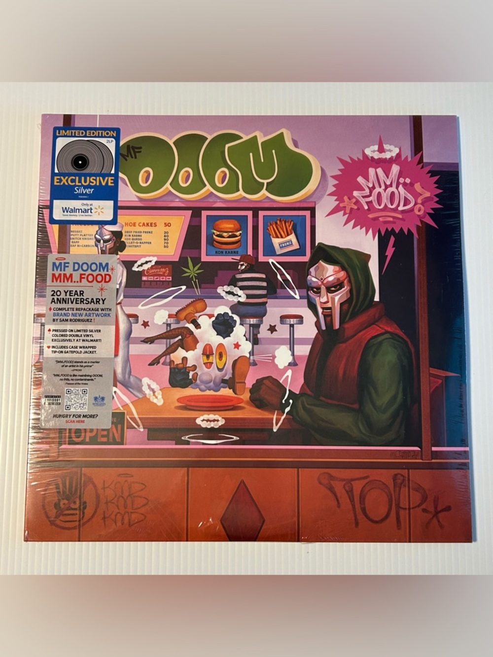 MF Doom MM Food 2 LP Vinyl Walmart Exclusive Silver 20 Year Anniv Explicit NEW